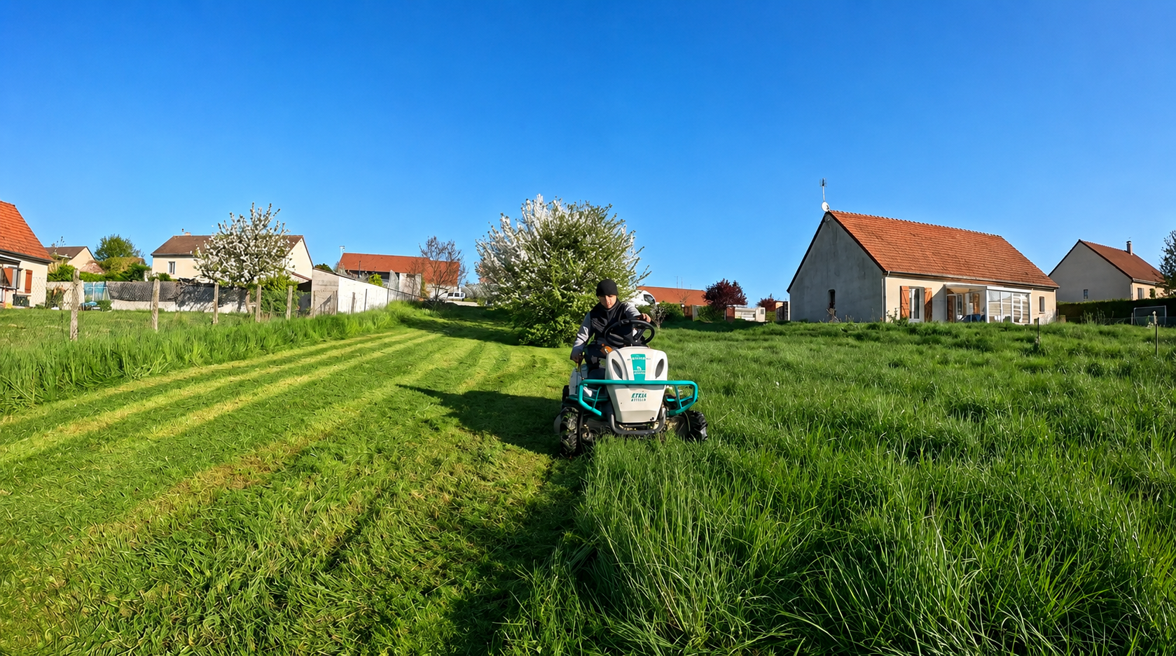 Tonte de pelouse professionnelle dans l'Allier