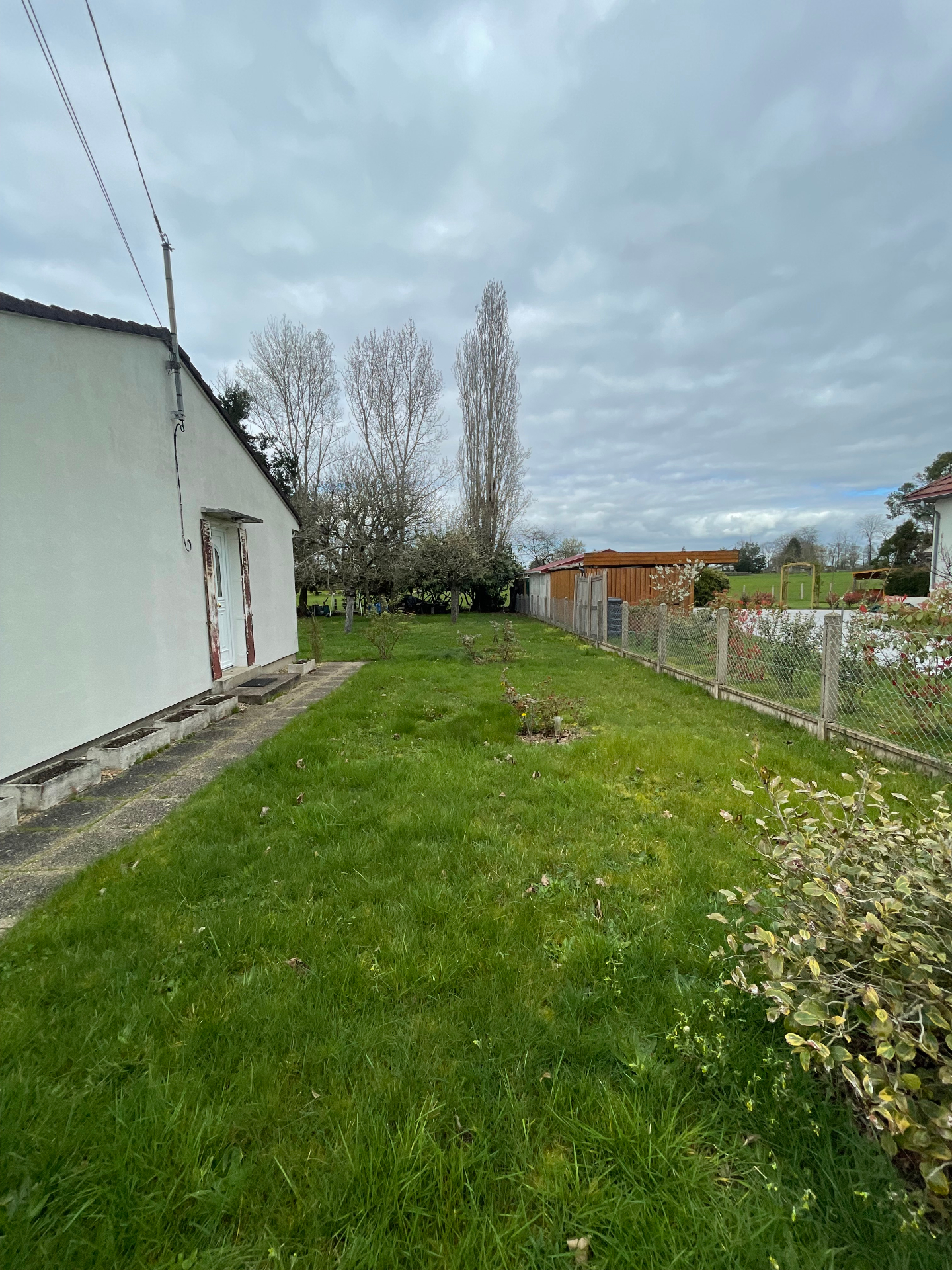 Avant — Pelouse avant et après tonte par YDI Espaces Verts dans l'Allier